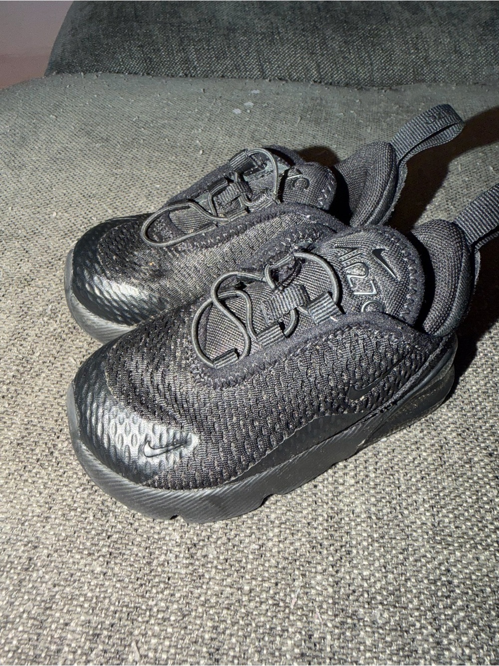 Nike Kids Black and Gray Lightweight Sneakers